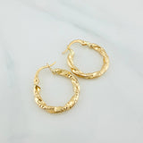 Candongas Jiah 1.9 g / 2.2 cm Oro Amarillo 18K