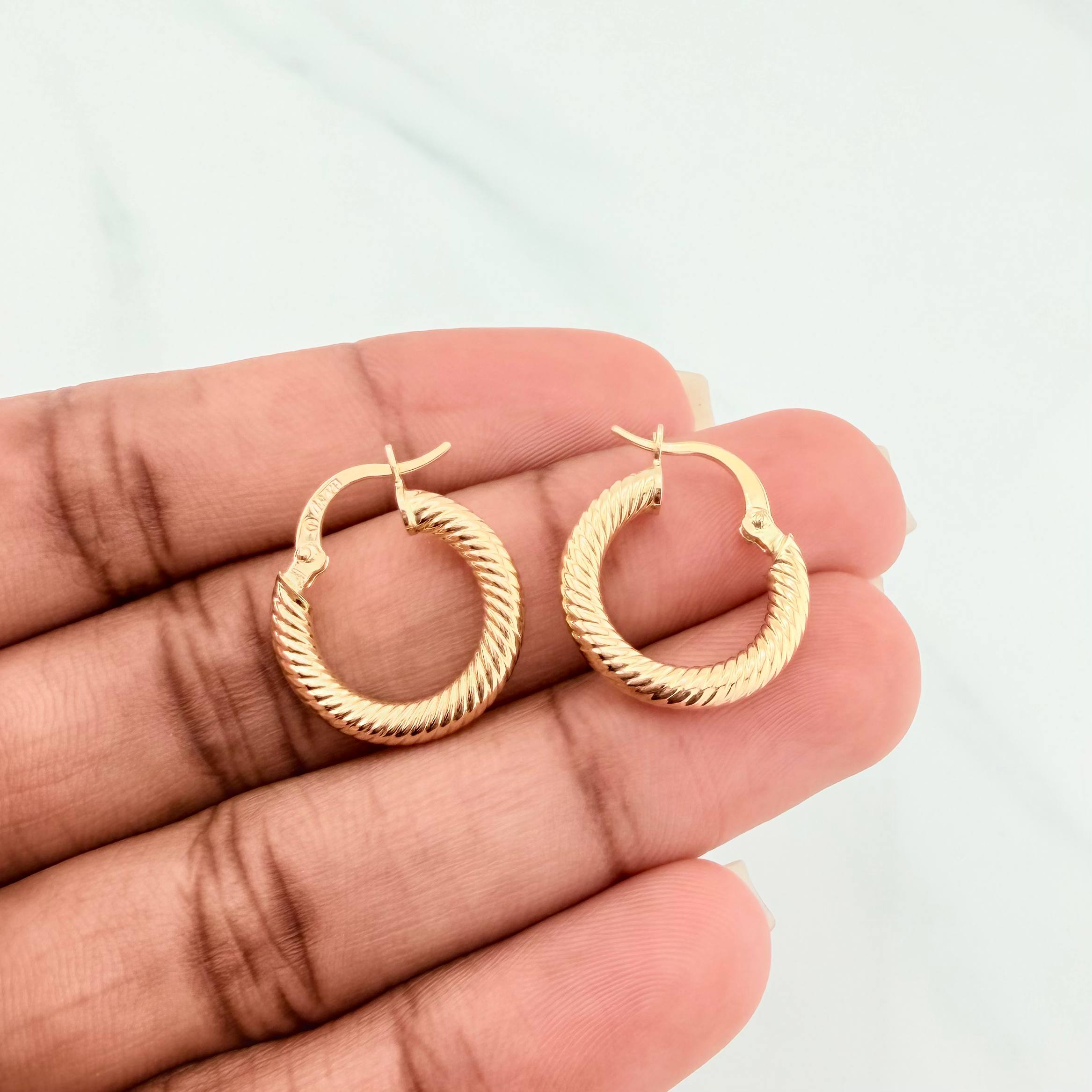 Candongas Zion 1.8 g / 2 cm Oro Amarillo 18K
