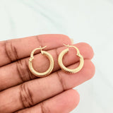 Candongas Zion 1.8 g / 2 cm Oro Amarillo 18K