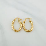 Candongas Mary Ovaladas 1.6 g / 2 cm Oro Amarillo 18K