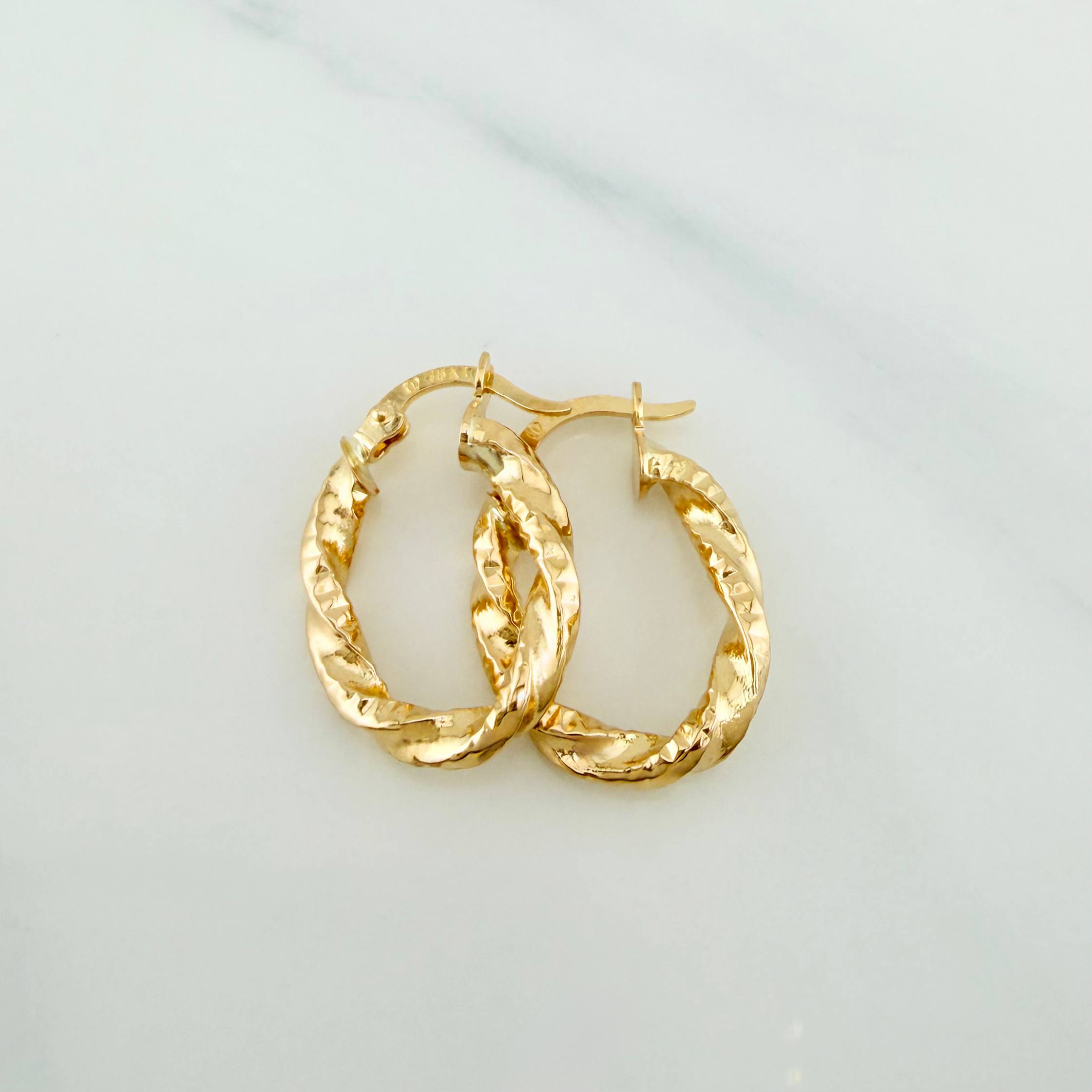 Candongas Mary Ovaladas 1.6 g / 2 cm Oro Amarillo 18K
