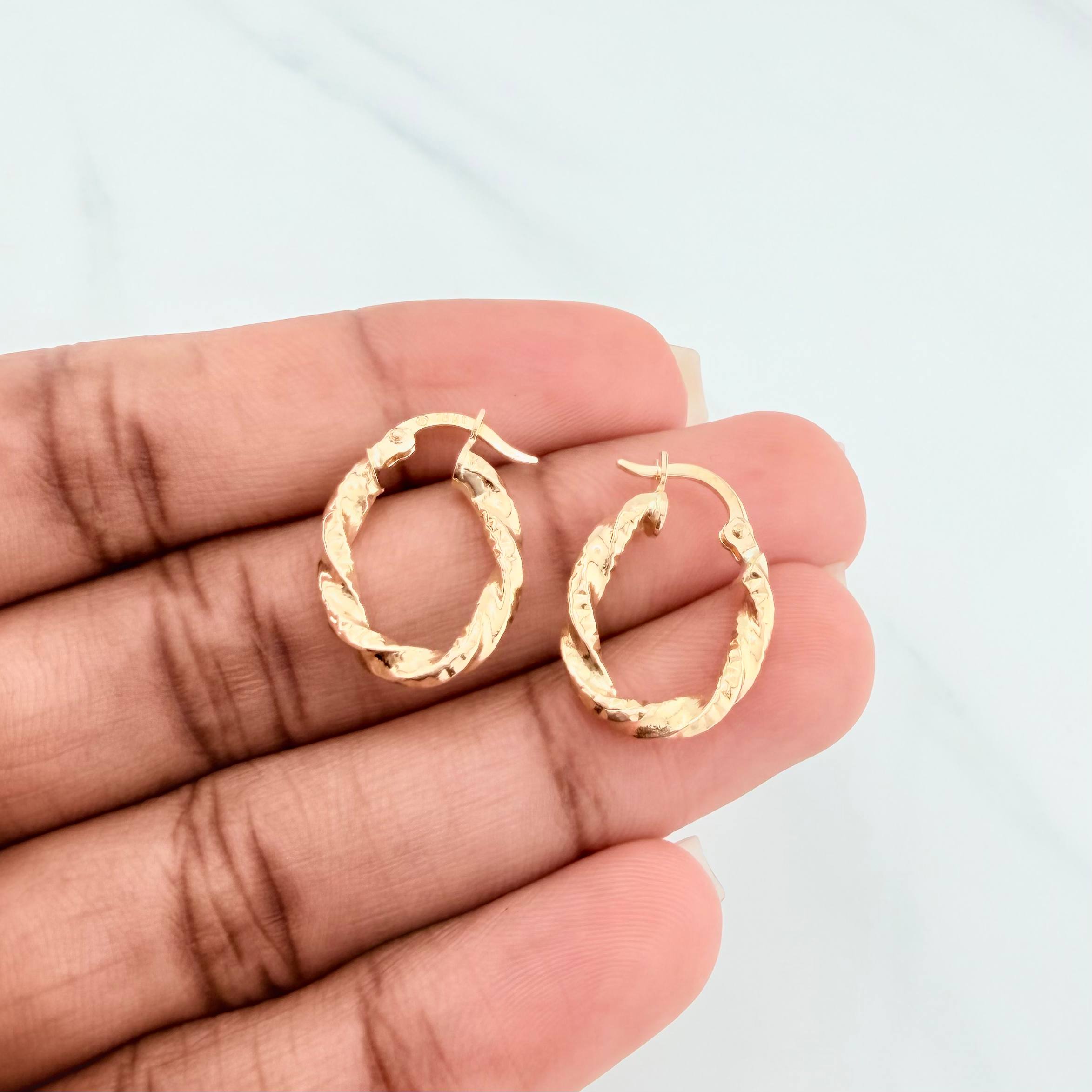 Candongas Mary Ovaladas 1.6 g / 2 cm Oro Amarillo 18K