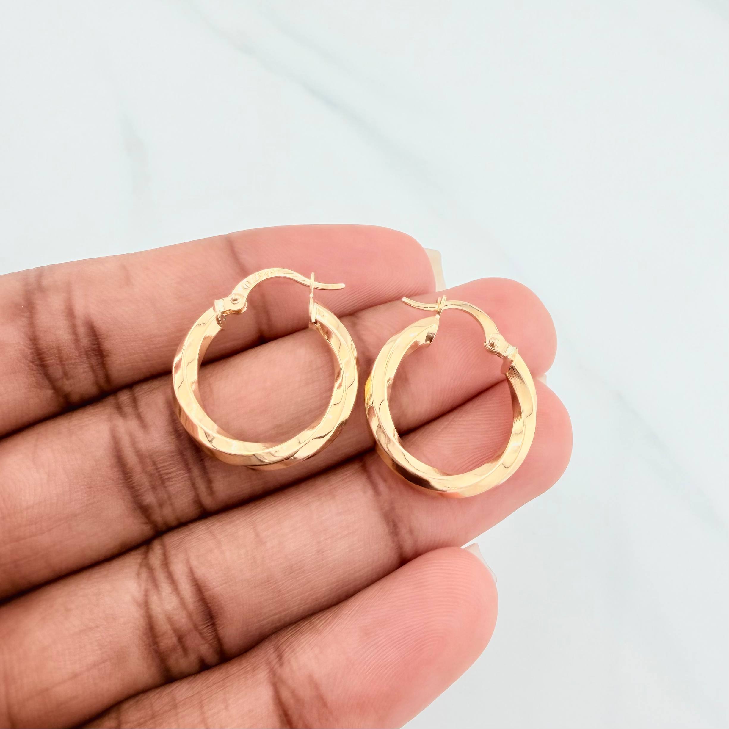 Candongas Kari 2.15 g / 2.2 cm Oro Amarillo 18K