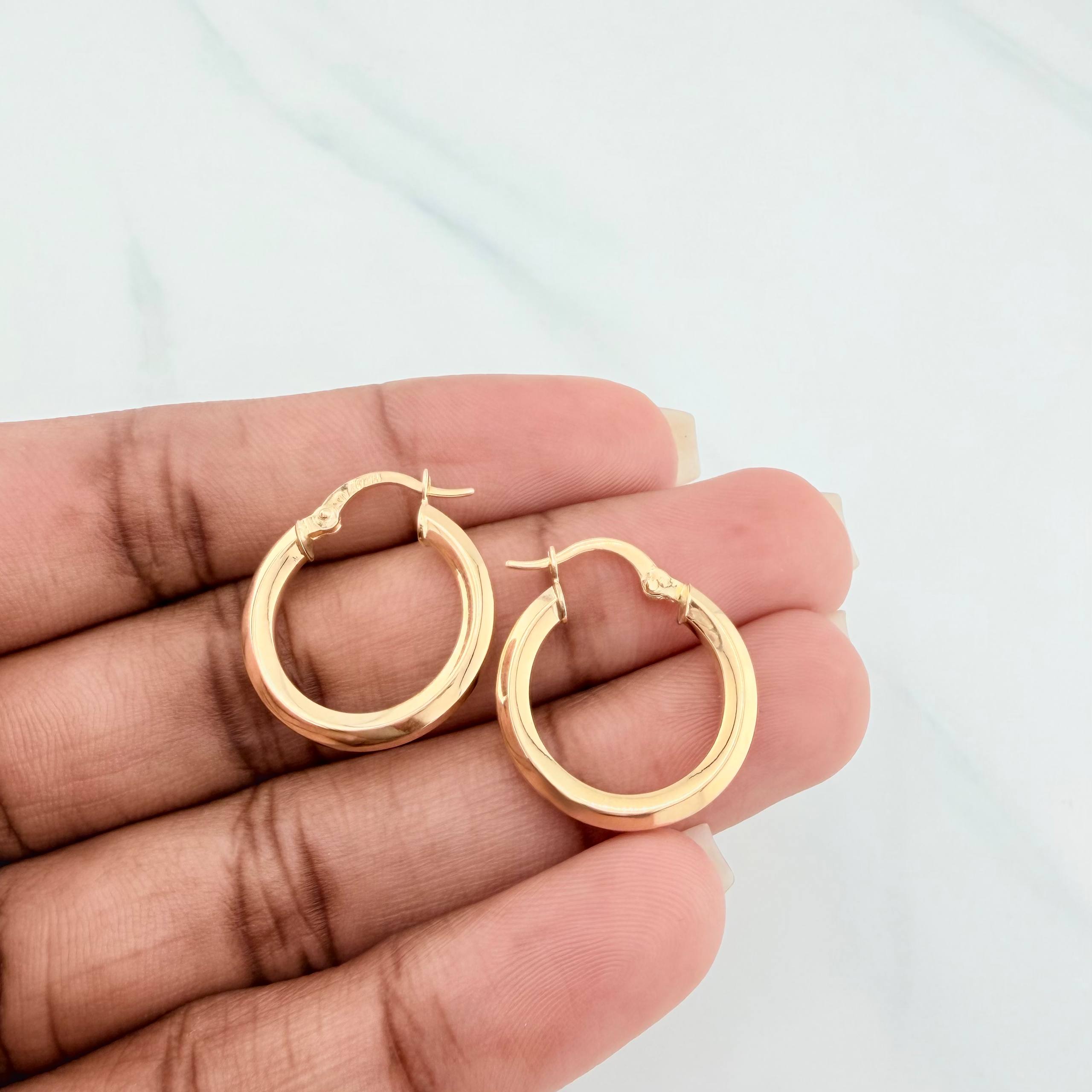 Candongas Clau 2 g / 2.3 cm Oro Amarillo 18K