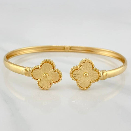 Pulso Aro Trebol 7.4 g / 18 cm / 4.1 mm Oro Amarillo 18K