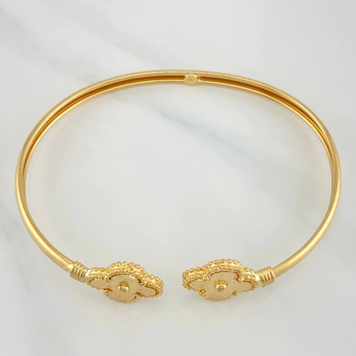 Pulso Aro Trebol 7.4 g / 18 cm / 4.1 mm Oro Amarillo 18K