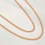 Cadena Cubana 1.45 g / 60 cm / 1.2 mm Oro Rosa 18K