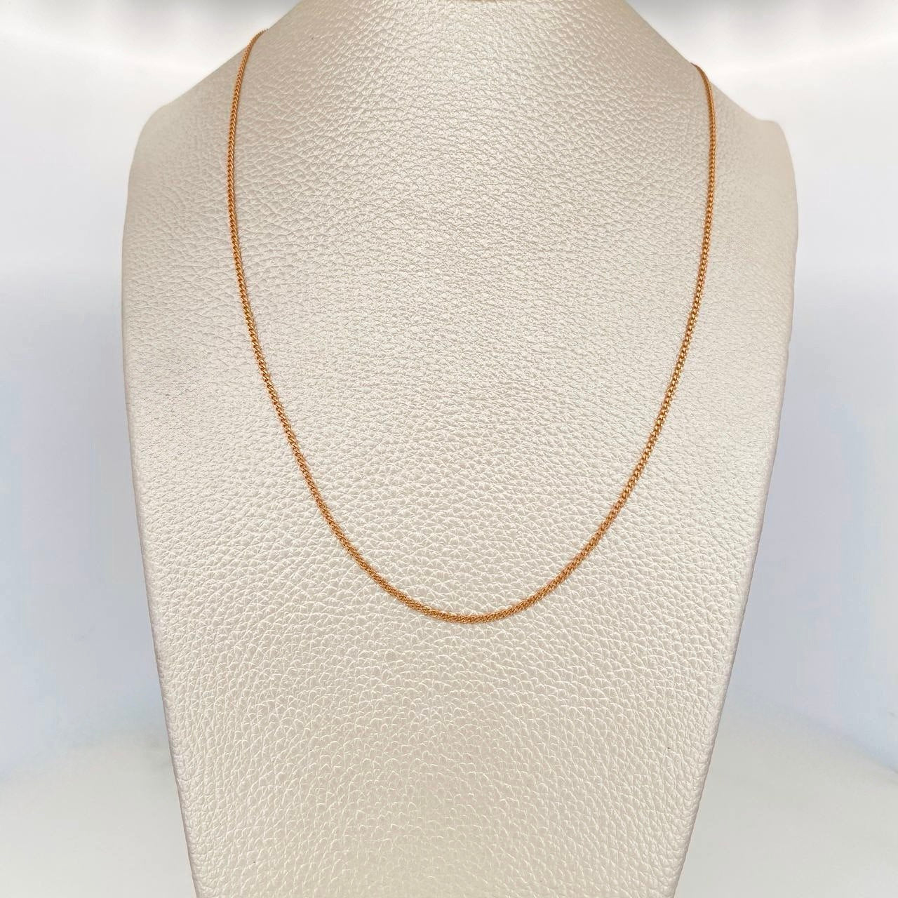 Cadena Cubana 1.4 g / 59 cm / 1.2 mm Oro Rosa 18K