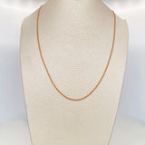 Cadena Cubana 1.45 g / 60 cm / 1.2 mm Oro Rosa 18K