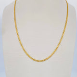 Cadena Cubana 2.25gr / 60cm / Oro Amarillo +1 18K $