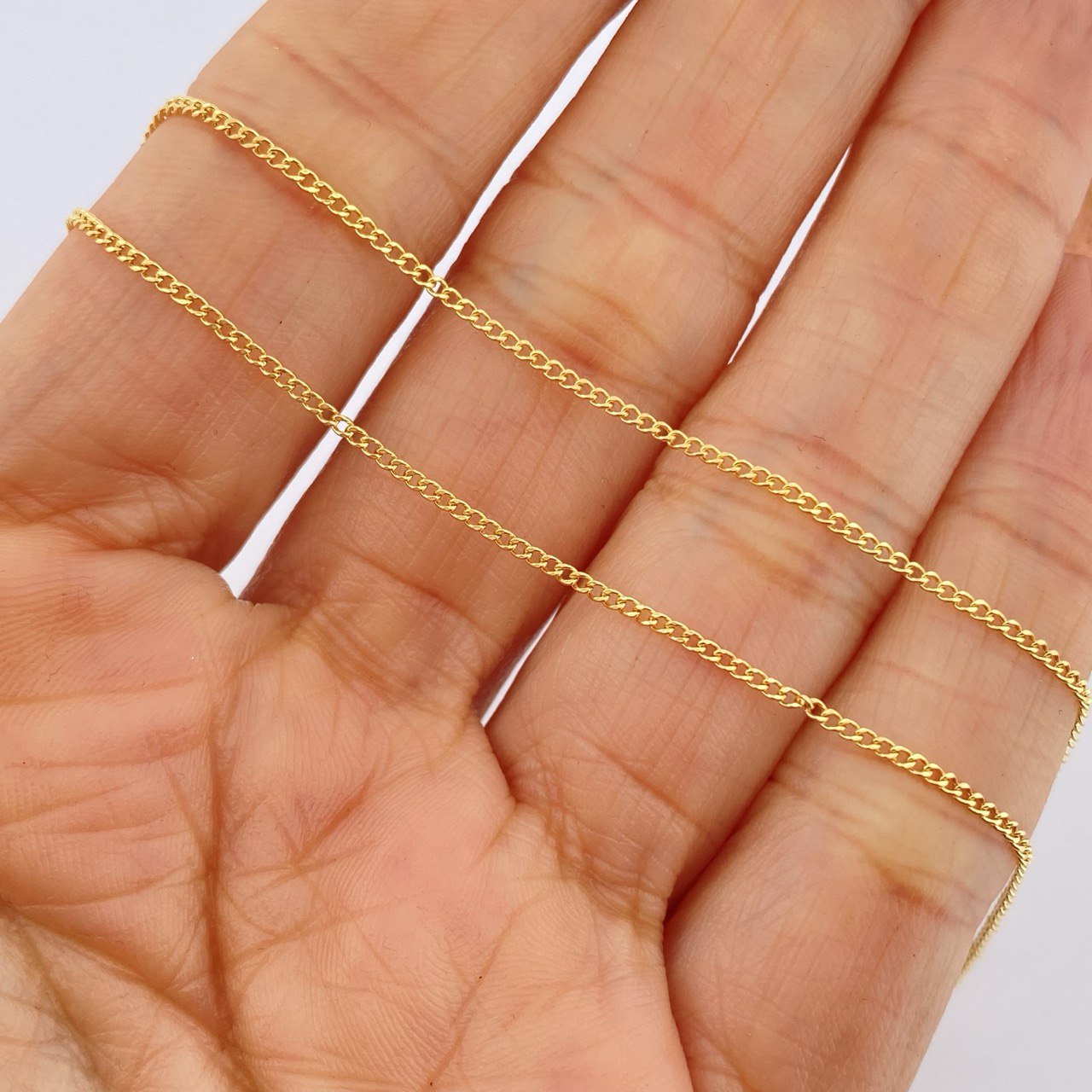 Cadena Cubana 1.2gr / 45cm / Oro Amarillo +1 18K &