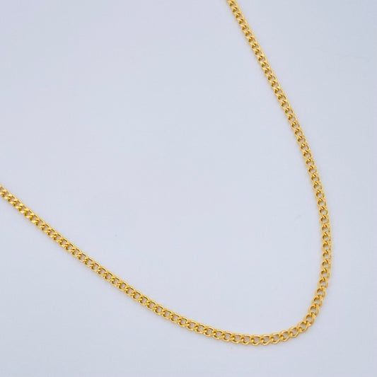 Cadena Cubana 1.1gr / 44.5cm / Oro Amarillo +1 18K &