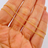 Cadena Cubana 1.1gr / 44.5cm / Oro Amarillo +1 18K &