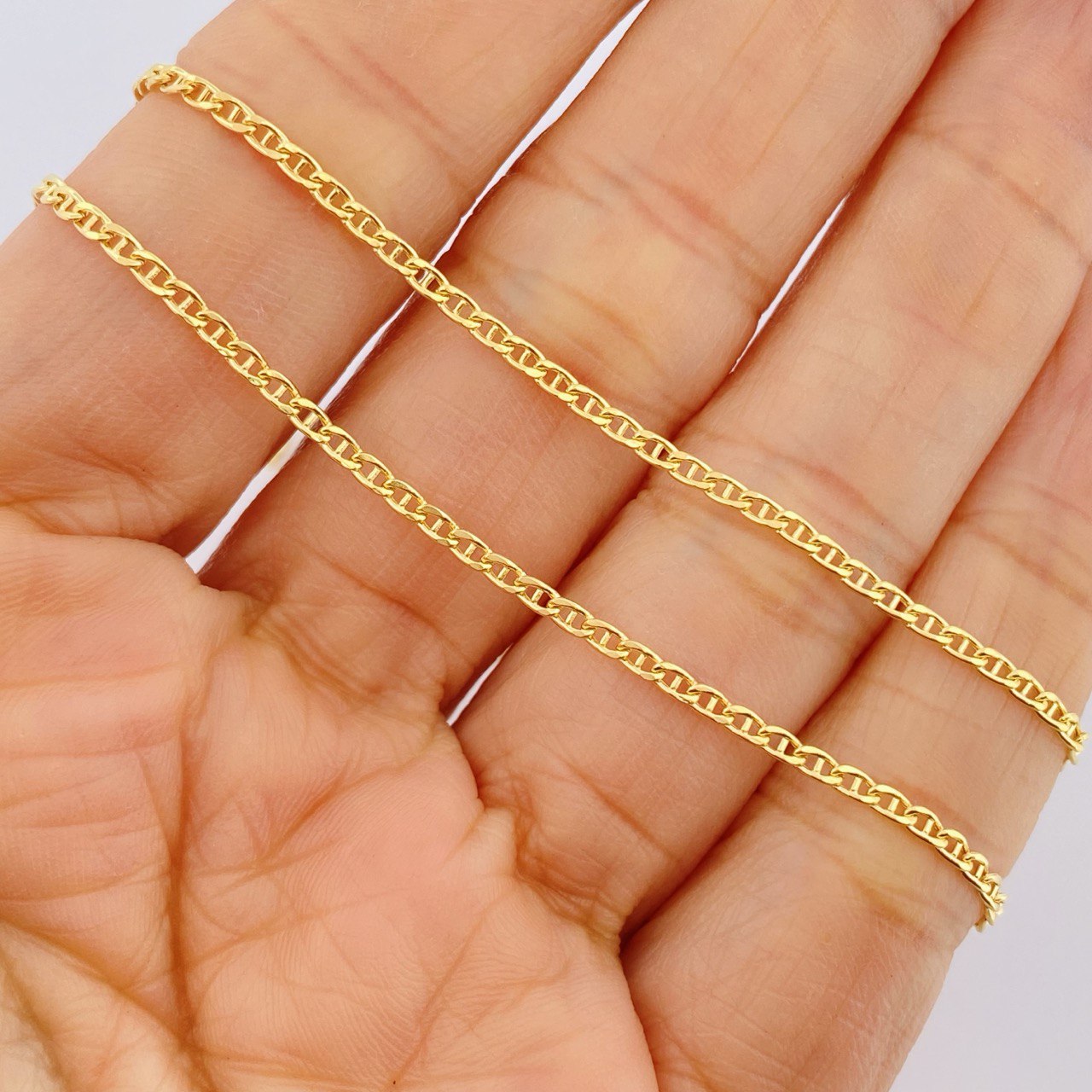 Cadena Escalera 2gr / 45.4cm / Oro Amarillo +3 18K &