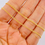 Cadena Escalera 2gr / 45.4cm / Oro Amarillo +3 18K &