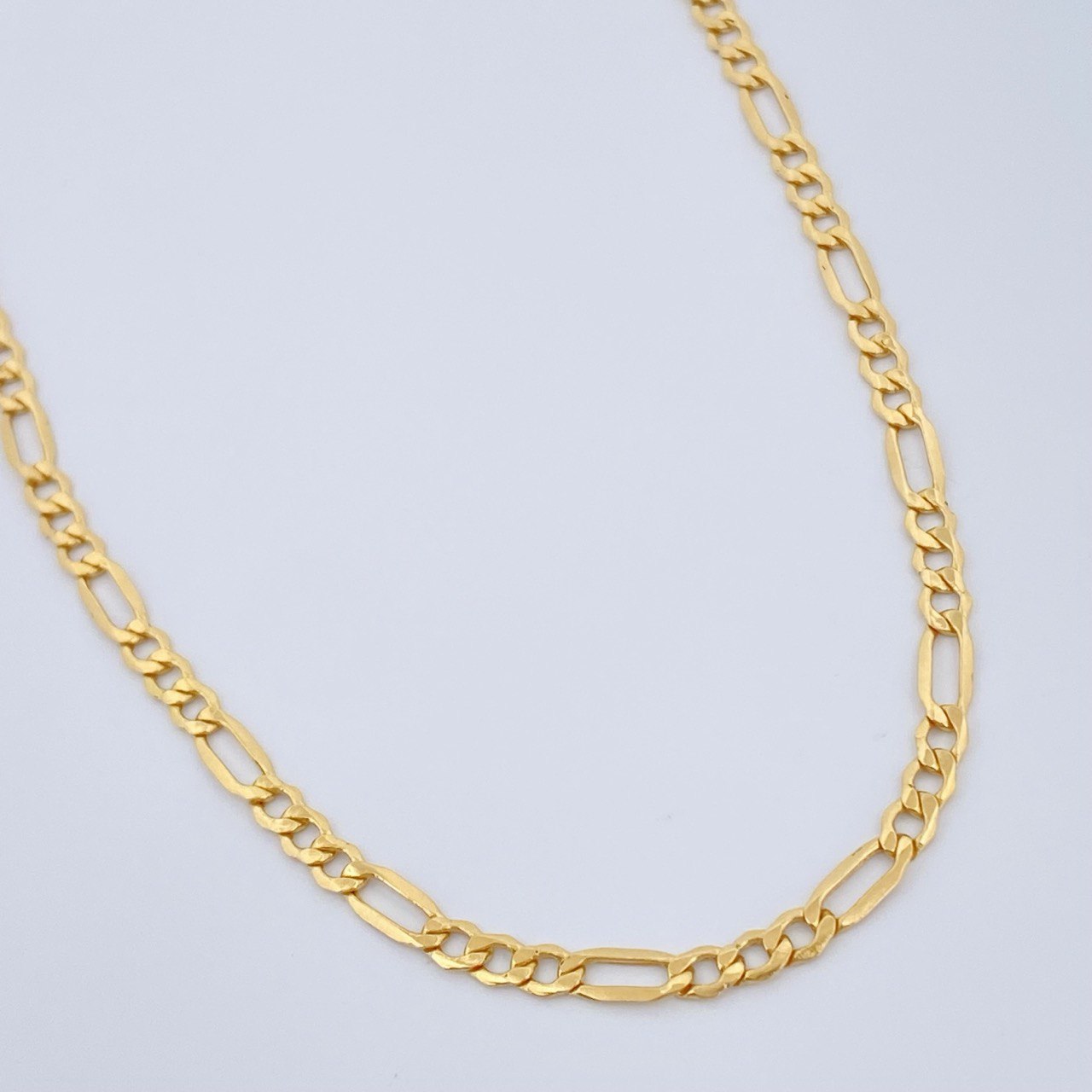 Cadena Figaro 2.65gr / 44.5cm / Oro Amarillo +1 18K &