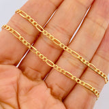 Cadena Figaro 2.65gr / 44.5cm / Oro Amarillo +1 18K &