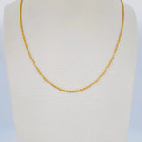 Cadena Lazo 1gr / 51cm / 2mm Oro Amarillo +3 18K $