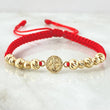 Pulsera Roja Herraje San Benito 1.7gr / Oro Amarillo 18K ©