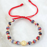 Pulsera Roja Herraje San Benito 1.7gr / Oro Amarillo 18K ©