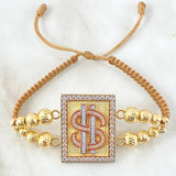 Pulsera Dorada Herraje Signo Peso 12.1gr / Tres Oros 18K ©