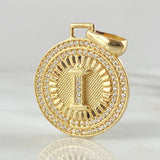 Dije Medalla Letra I 4.1g / 3.1cm Oro Amarillo 18K
