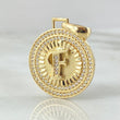 Dije Medalla Letra F 4.65g / 3.1cm Oro Amarillo 18K
