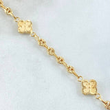 Pulso GC Trebol Dorado 4.15gr / 18.5cm / Oro Amarillo 18K ©