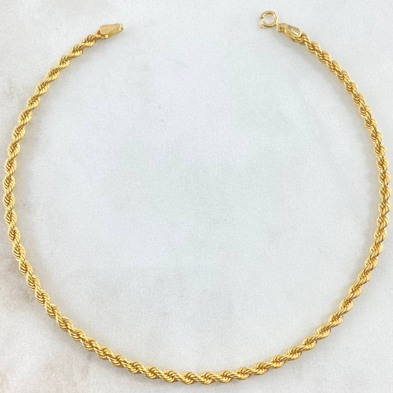 Tobillera Lazo 2.25gr / 24cm / Oro Amarillo +3 18K