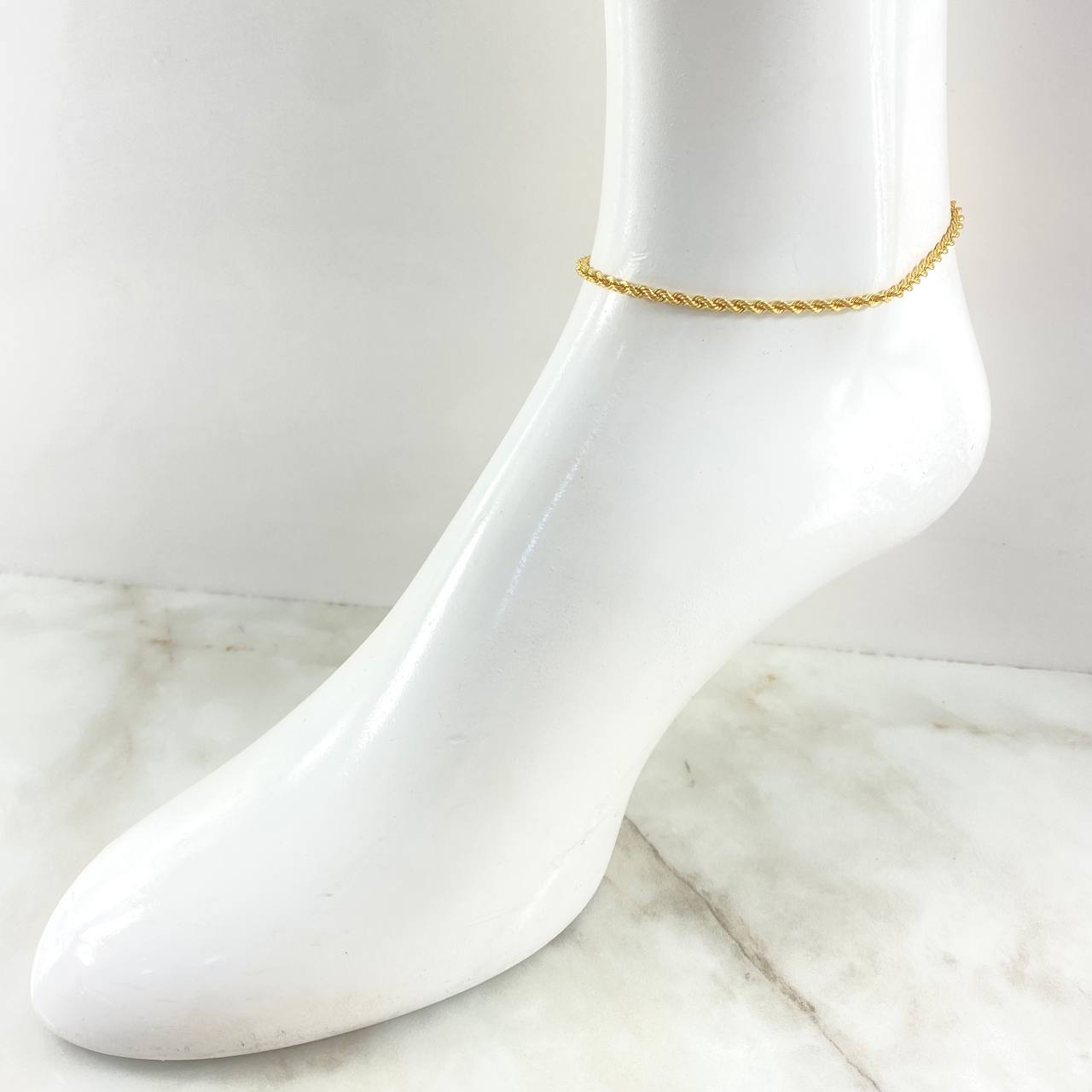 Tobillera Lazo 2.25gr / 24cm / Oro Amarillo +3 18K
