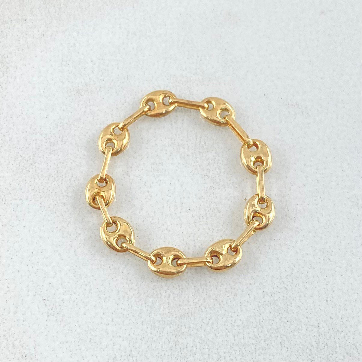 Anillo Gc 0.75gr / T9 1/2 - T10 / 4mm Oro Amarillo 18K ©