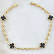 Pulso GC Trebol Negro 3.9gr / 19cm / Oro Amarillo 18K ©