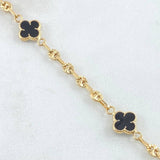 Pulso GC Trebol Negro 3.9gr / 19cm / Oro Amarillo 18K ©