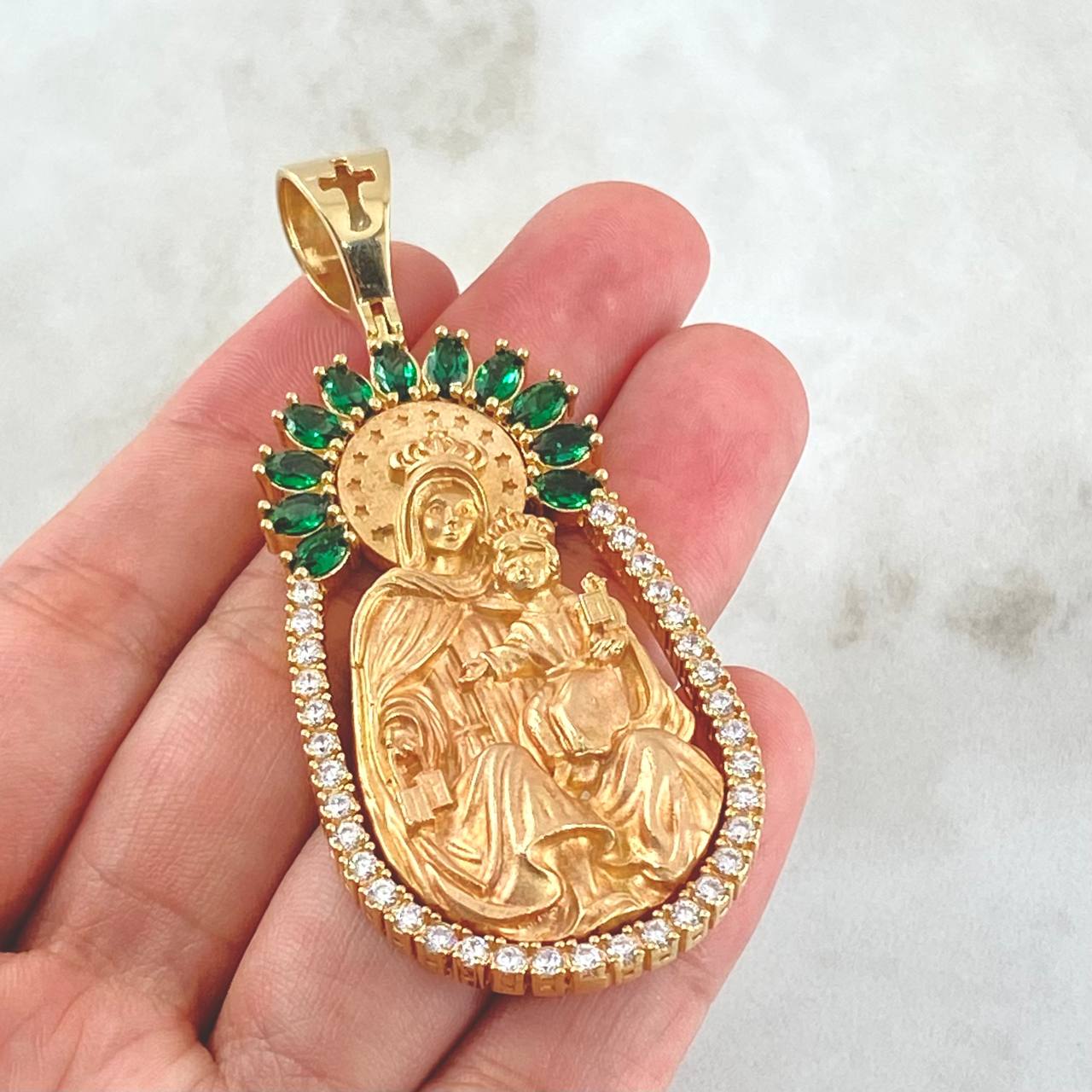 Dije Virgen Del Carmen 27.8gr / 7cm / Oro Amarillo 18K