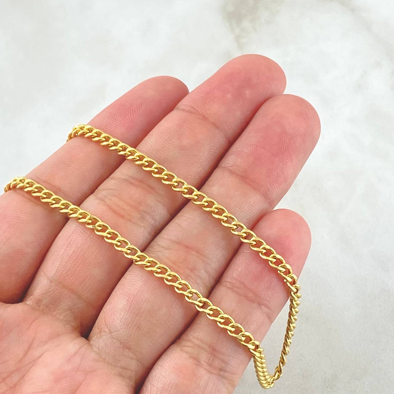 Cadena Cubana 7.65gr / 60cm / Oro Amarillo +1 18K