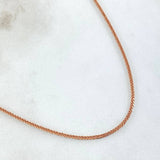 Cadena Franco 2.85gr / 45cm / Oro Rosa +3 18K