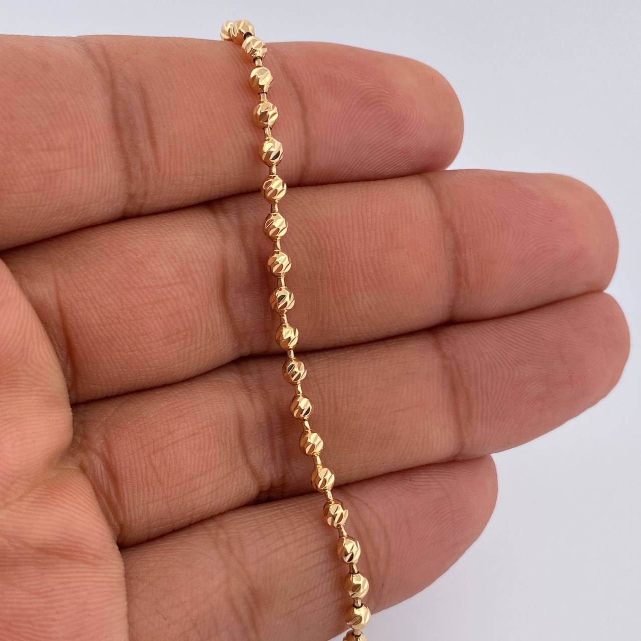 Pulso Militar 6.35gr / 21cm / Oro Amarillo 18K &