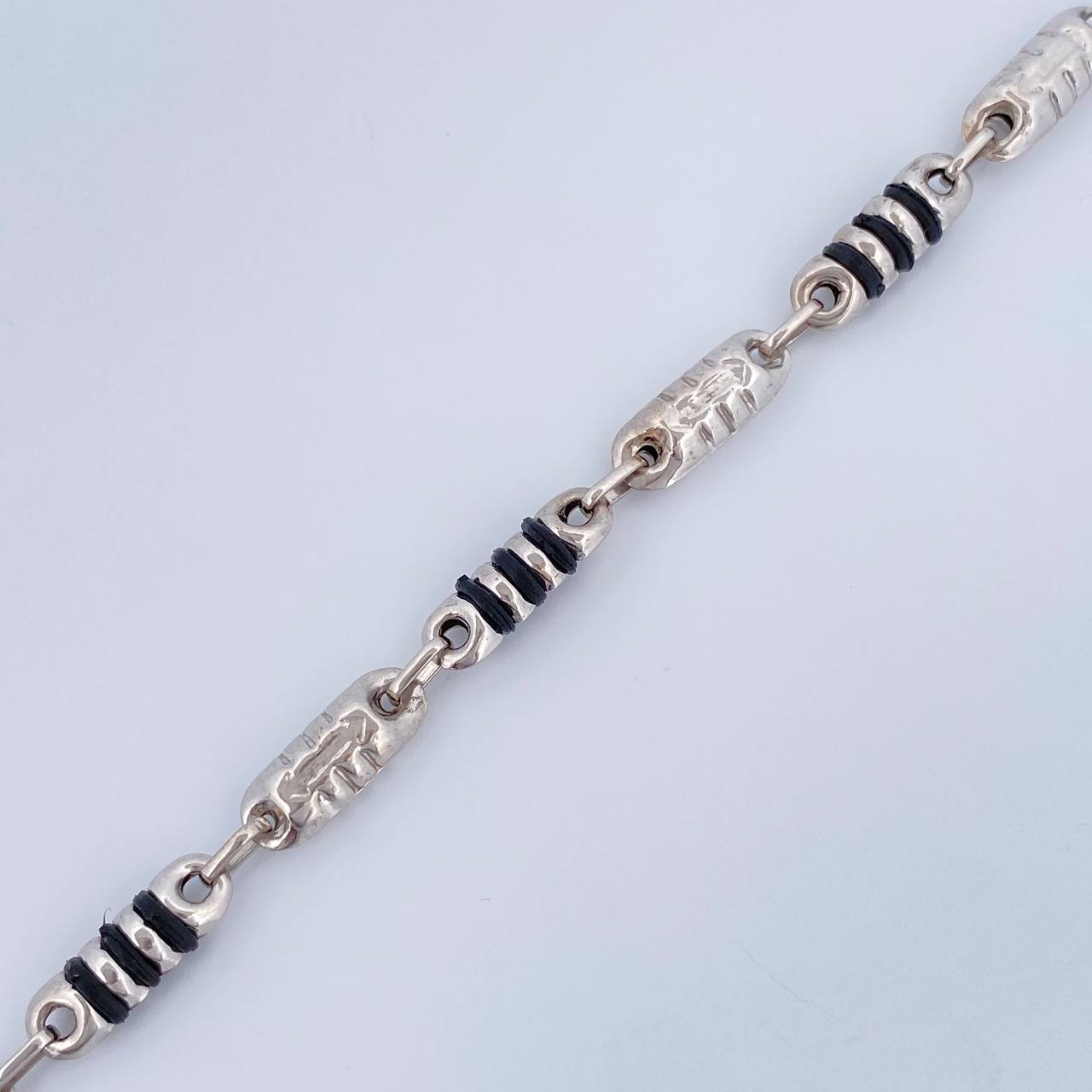 Pulso Rustico Barril 5.05gr / 20.4cm / Oro Blanco 18K &