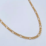 Cadena Figaro 9.7gr / 60cm / Oro Amarillo +1 18K &