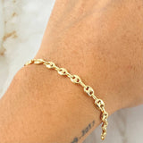 Pulso GC 3.55gr / 21.5cm / Oro Amarillo 18K *