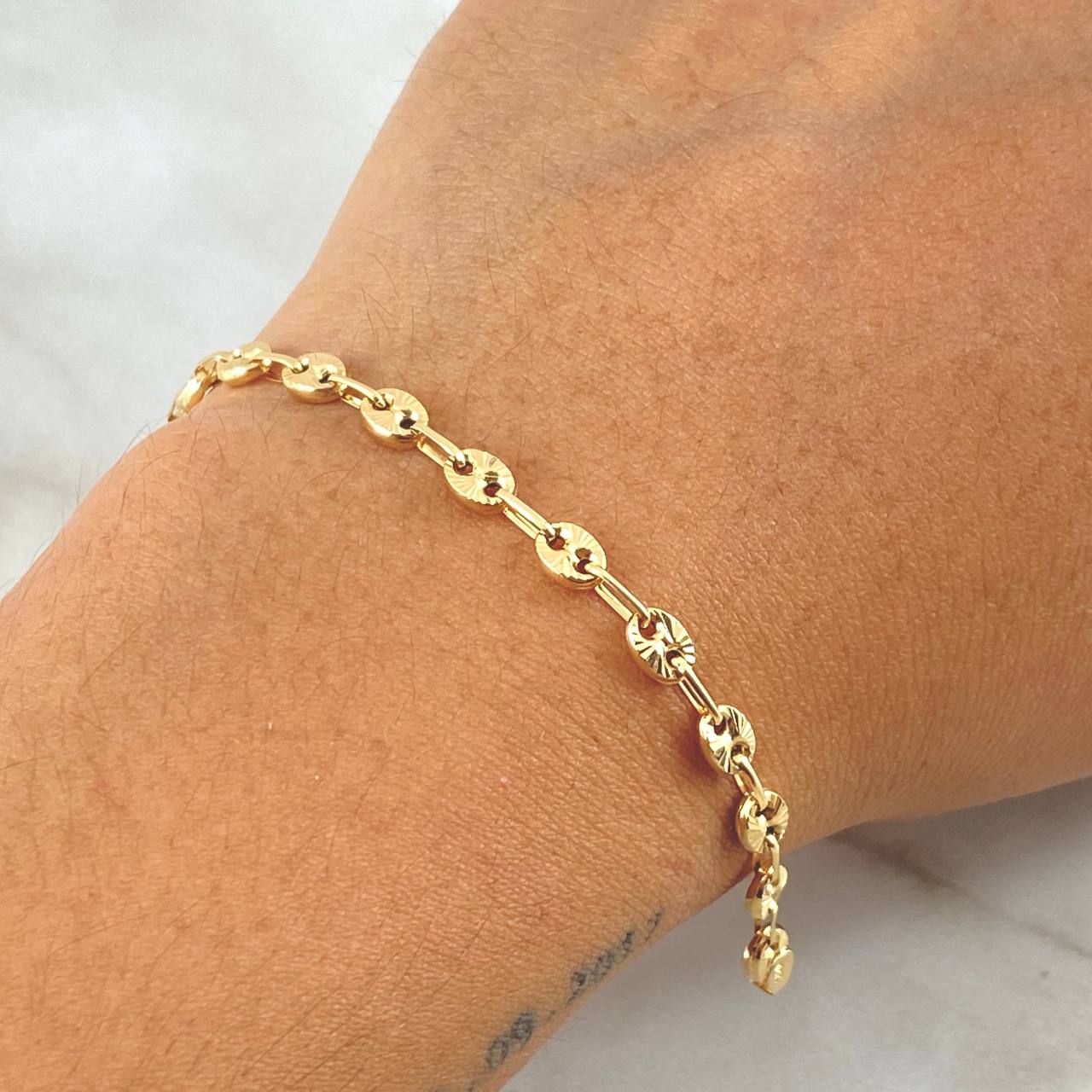Pulso GC 3.7gr / 19.5cm / 4.2mm Diamantado Oro Amarillo