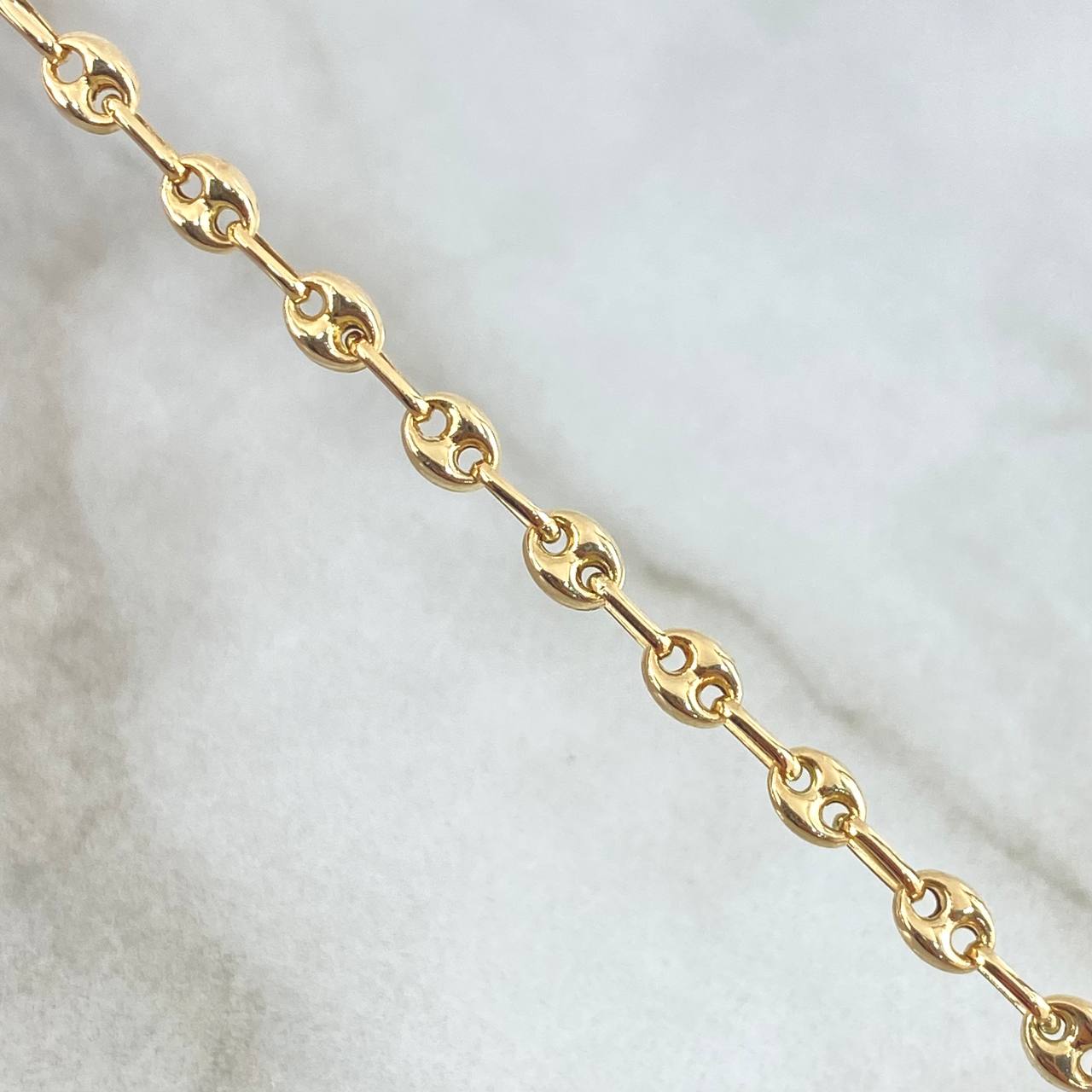 Pulso GC 2.6gr / 19.5cm / 4mm Liso Oro Amarillo 18K