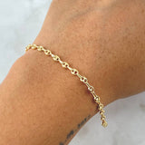 Pulso GC 3.2gr / 19cm / 4.6mm Liso Oro Amarillo 18K