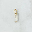 Dije Letra J Cursiva Delgada 0.3gr / 1.9cm / Lisa Oro Amarillo 18K