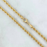 Cadena Lazo  9.3gr / 55cm / 4.2mm Oro Amarillo +3  ©