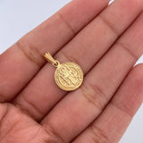 Dije San Benito 1.65gr / 2cm / Liso Oro Amarillo 18K &