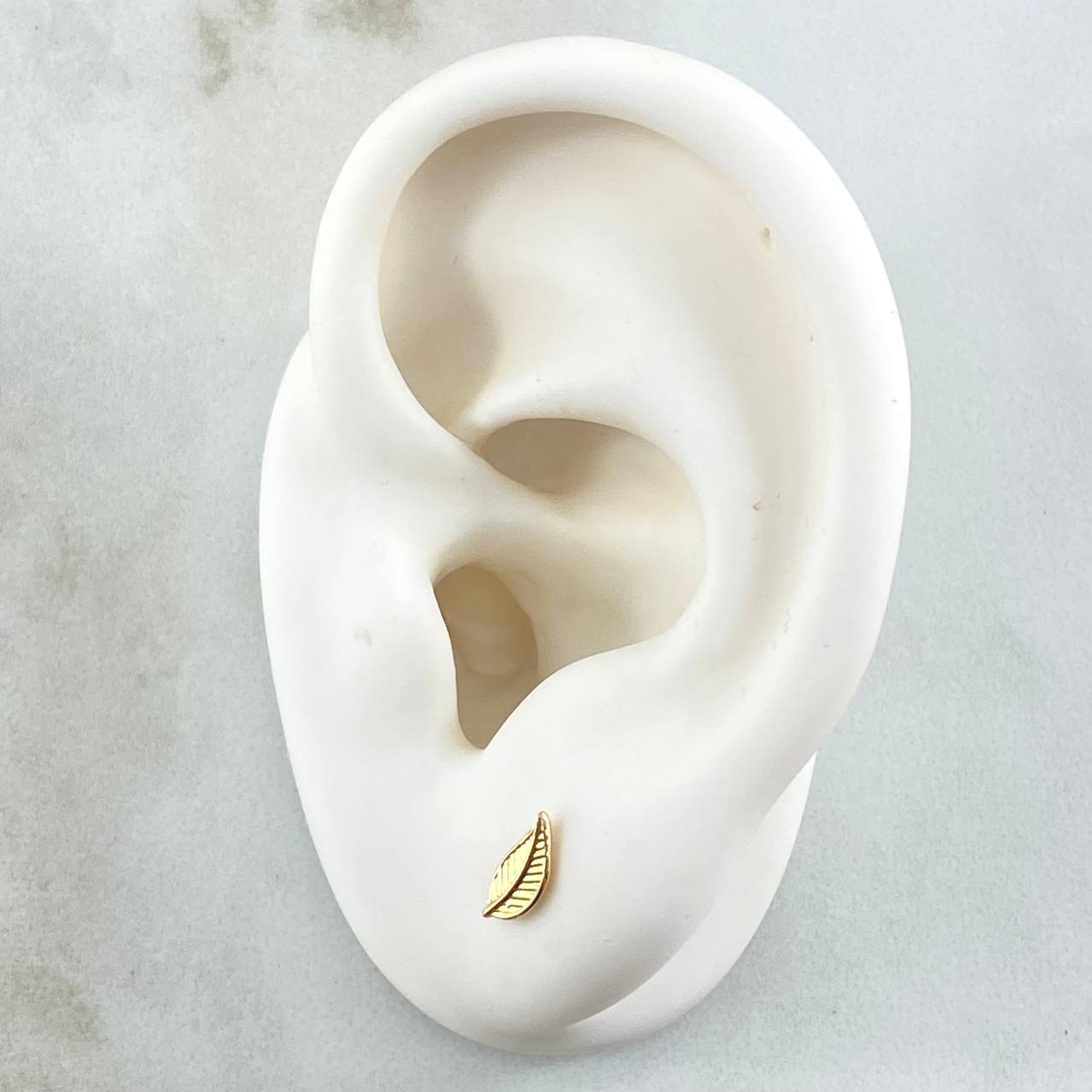 Topos Hoja 0.65gr / 7.6mm Oro Amarillo 18K