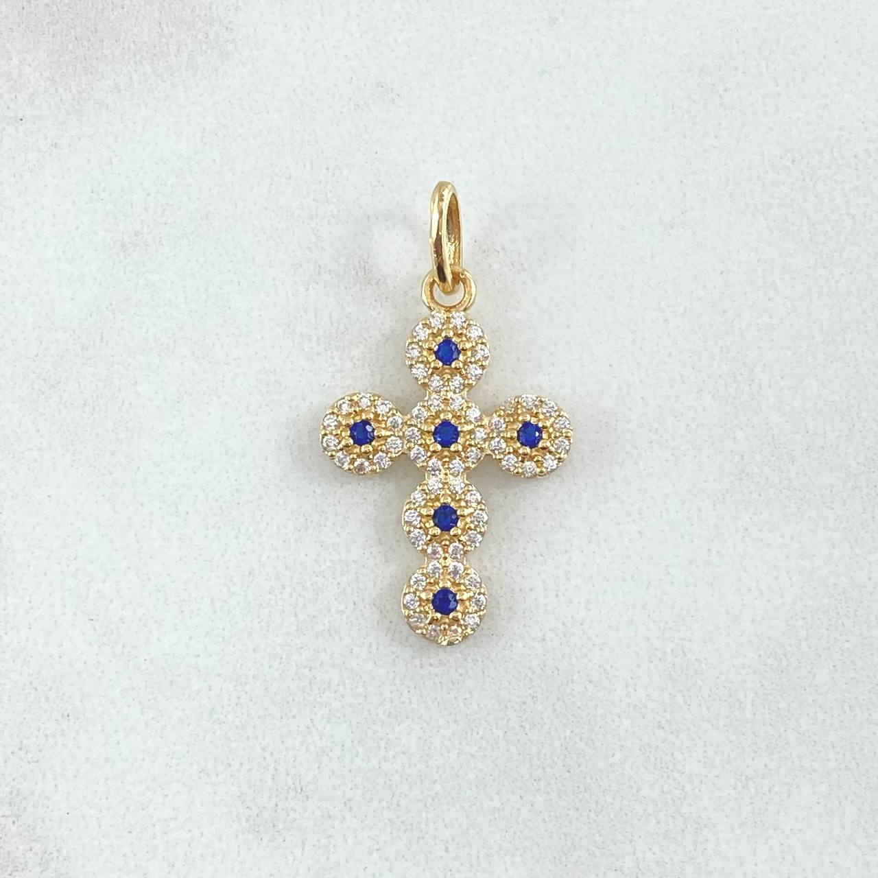 Dije Cruz Tupida 1.85gr / 2.8cm / Oro Amarillo 18K *