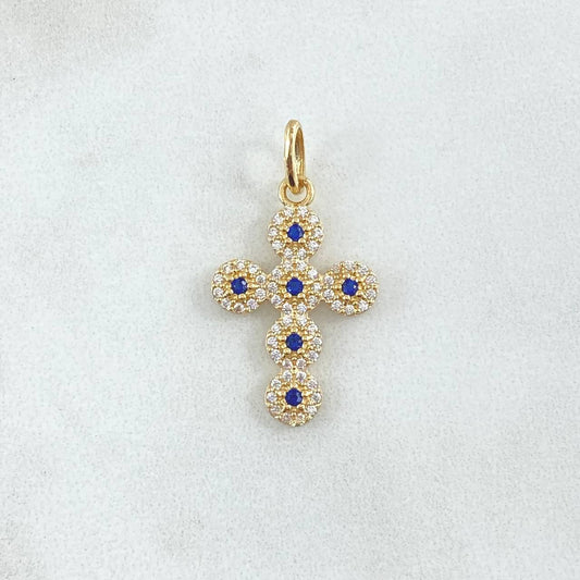 Dije Cruz Tupida 1.85gr / 2.8cm / Oro Amarillo 18K *