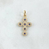 Dije Cruz Tupida 1.85gr / 2.8cm / Oro Amarillo 18K *